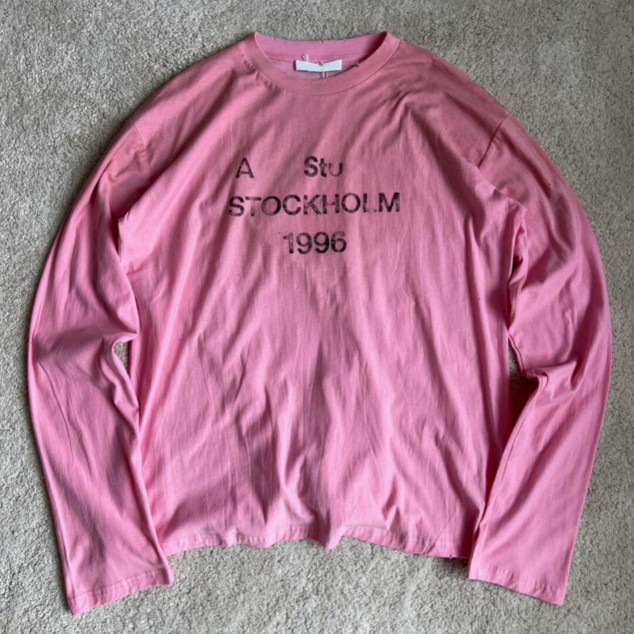 2026 New Acnes Shirt Mens Designer Acnes Longsleeve T Shirts Men Women Hoodie Letter Printed Acnes Hoodie Fashion Spring Summer Long Sleeve Tops Was