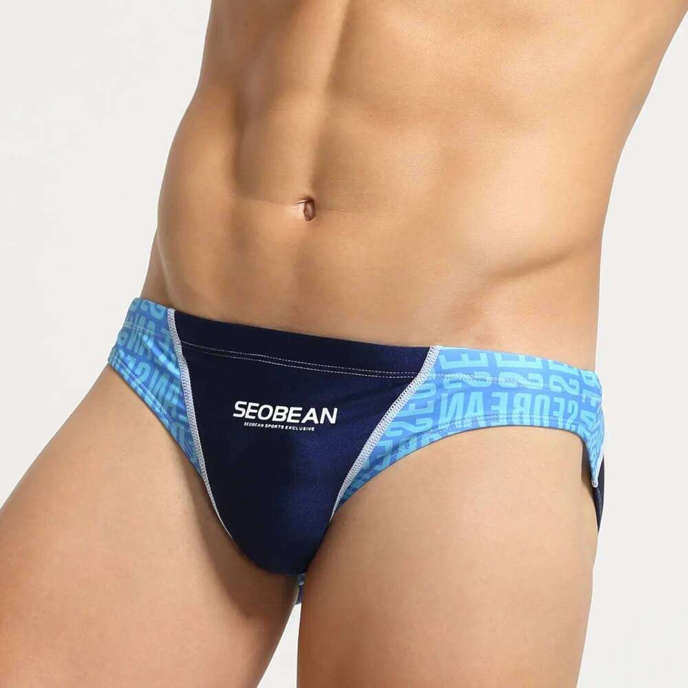 Seobean-quick-dry swimming shorts for men, bikini brief swimwear, beach clothing, surf, summer S26-image-1097075010