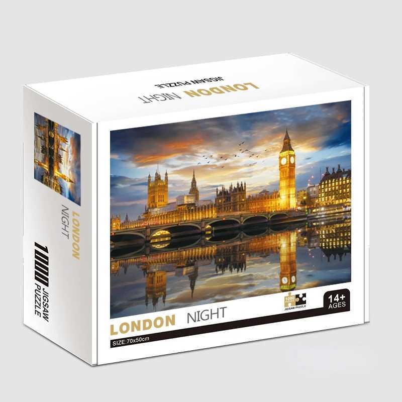7050cm Adult Puzzle 1000 Pieces Paper Jigsaw Puzzles London Night Famous Paintings Series Learning Education Craft Toys Gifts Z251209-image-1097152218