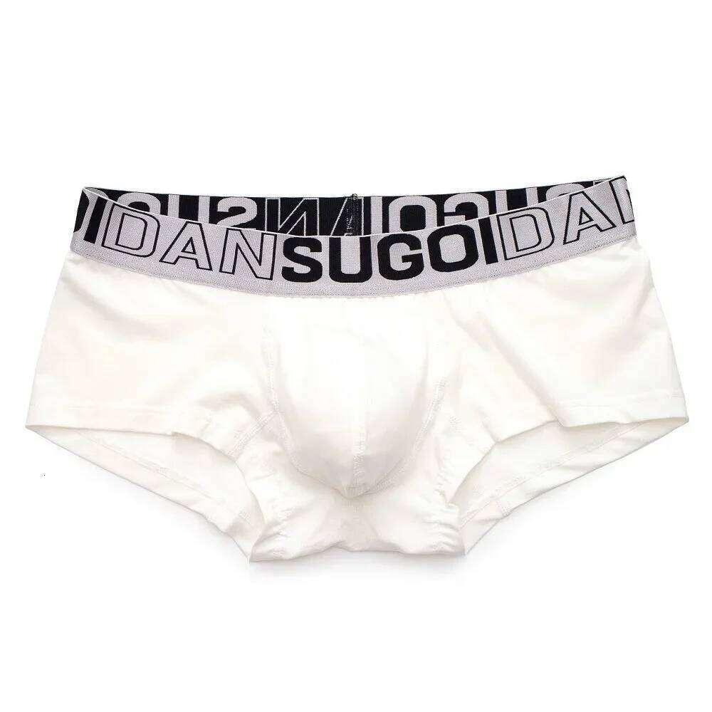 Men's Boxy Underwear Cotton Breathable Sweat Absorption Boxer Shorts Youth Sexy Low-rise U Convex Pouch Trunks Sports Underpants S26-image-1097083904