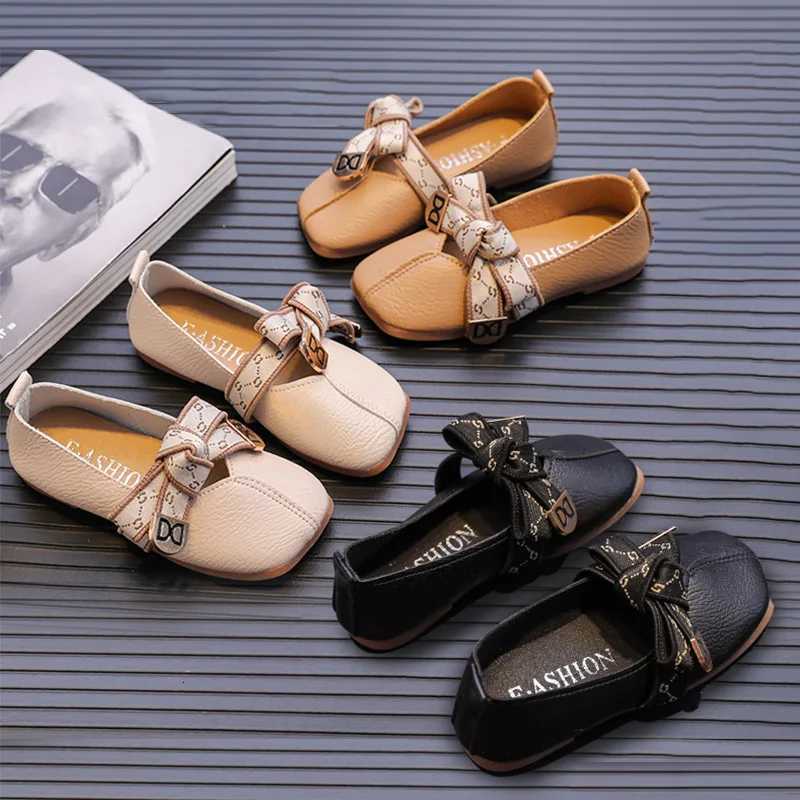 2025 nouveau bébé fille en cuir souple nœud papillon chaussures plates décontractées enfant en bas âge Mary Janes sandales d'été enfants enfants