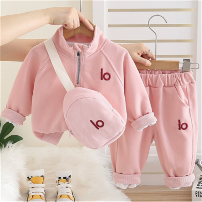 Designer Kids Clothes Set Long Sleeves Coat Top Pants Crossbody Bag 2Pcs/Set toddler Infant Tracksuits Outfit Boys Girl Clothing Sportswear Children