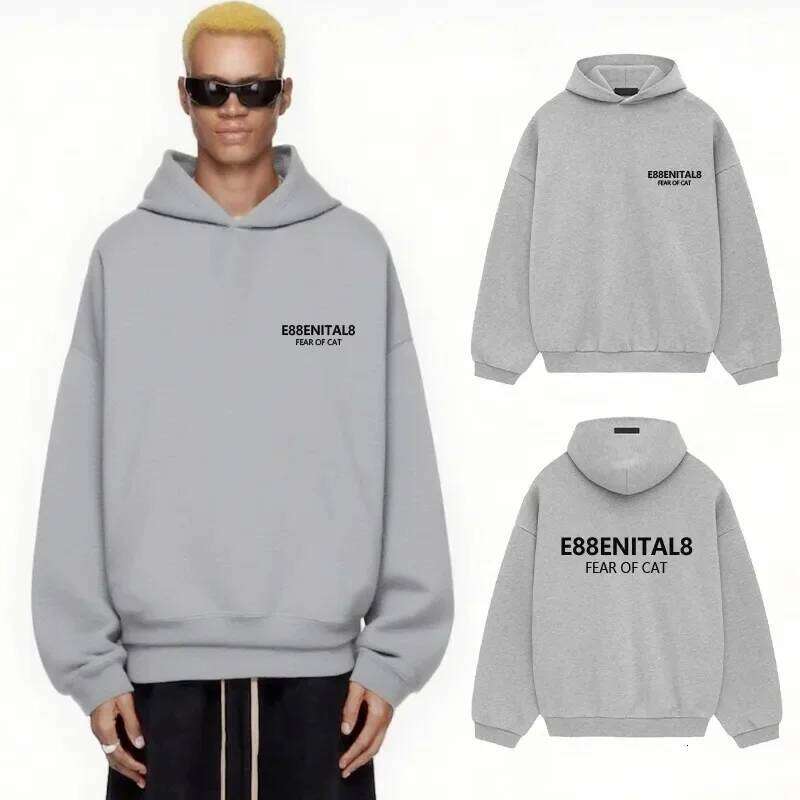 Sweat à capuche de luxe en coton pur Y2K pour hommes et femmes, Extra Large, Double rangée de lettres avec Logo, nouvelle collection automne/hive