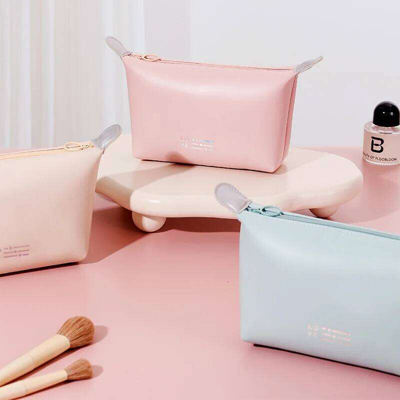 Fashion PU cosmetic Large capacity travel grooming Cosmetics storage Waterproof internet celebrity makeup bag H260311