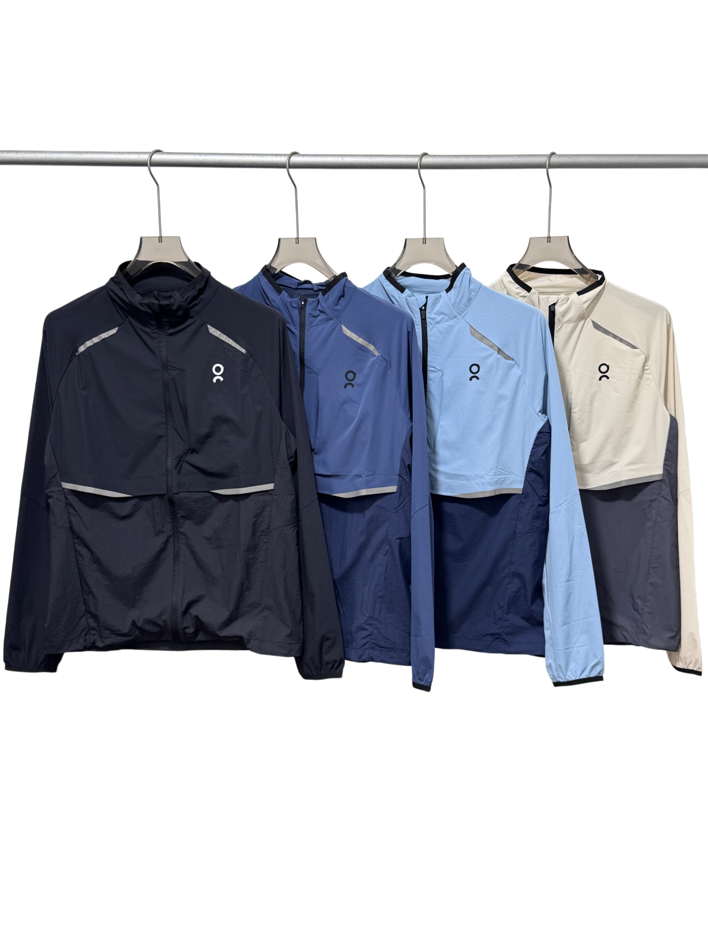 windbreaker men's jackets brand zipper stand up collar jacket quick-drying windproof running lightweight sunscreen fitness designer Jackets asi