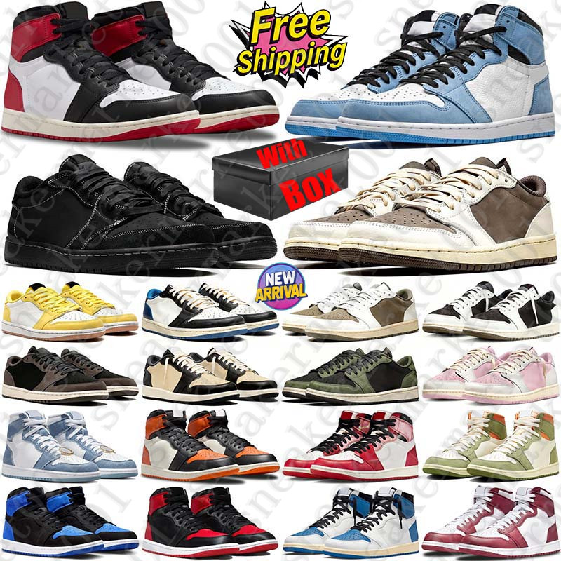 Free Shipping With Box Basketball 1 1s Shoes low Designer sneakers trainers high for mens womens shoe chaussure sneaker Outdoor chaussures schoenen