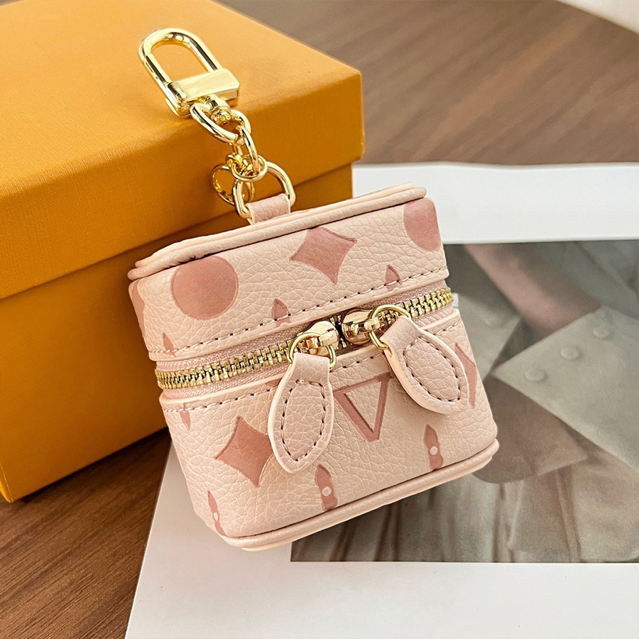 Cosmetic Bags Designer Makeup Bag Luxury Keychain Exquisite Handheld Makeup Bag Luxury Classic Letter Premium Leisure Bag Handbag Makeup Bag Mini Ba