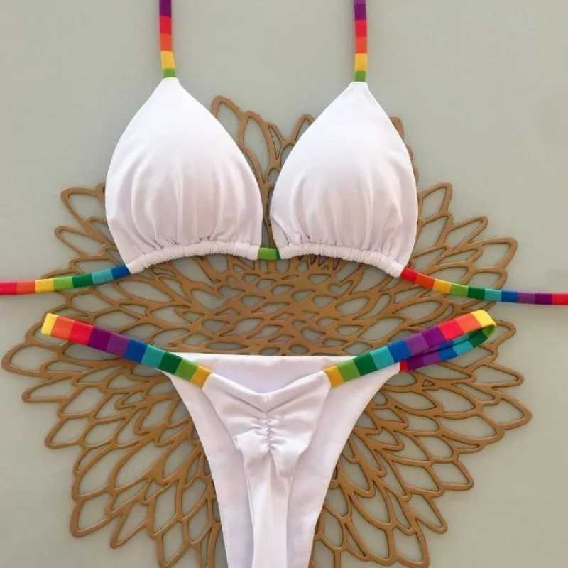 New Sexy Gather Bikini Women Split Swimsuit Brazil Beach Women L260526-image-1097313978