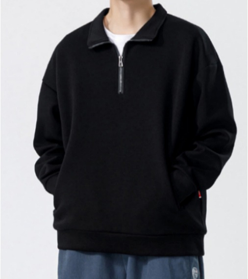 a568 sweat-shirt à col roulé pour hommes automne épaissi ample sweat-shirt à la mode