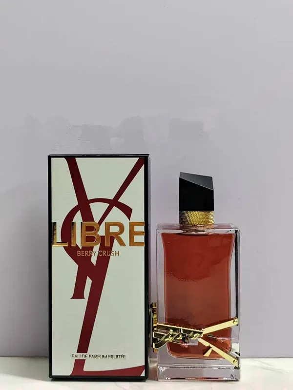 Designer Brand Perfume 90ml Libre Berry Crush Vanille Couture Le Parfum Flowers Flames women Eau De Parfum Intense charming lady Body Spray Sweet-image-1097272680