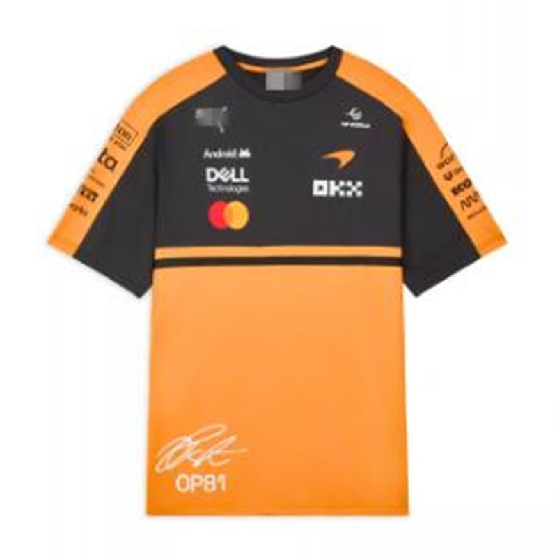 McLaren Piastri style F1 2026 T-shirt team replica drivers suit short slved T-shirt for men Support customized factory direct sales with high quty L