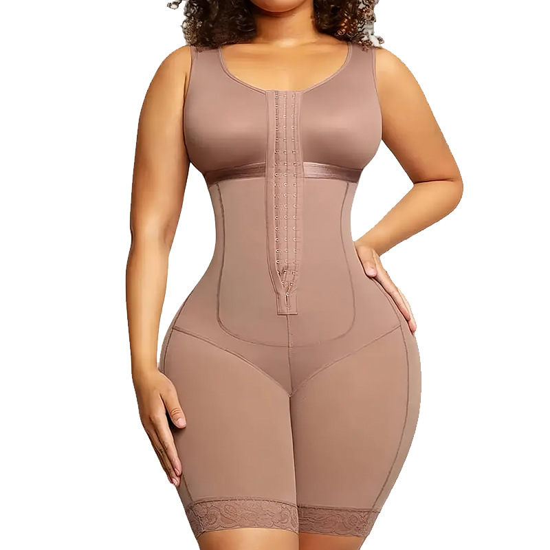 Women Shapewear Waist & Tummy Control Shaper Postpartmum Abdominal Tightening High Waist Bodysuit Slimmer Girdles Hip Lfting-image-1097234738