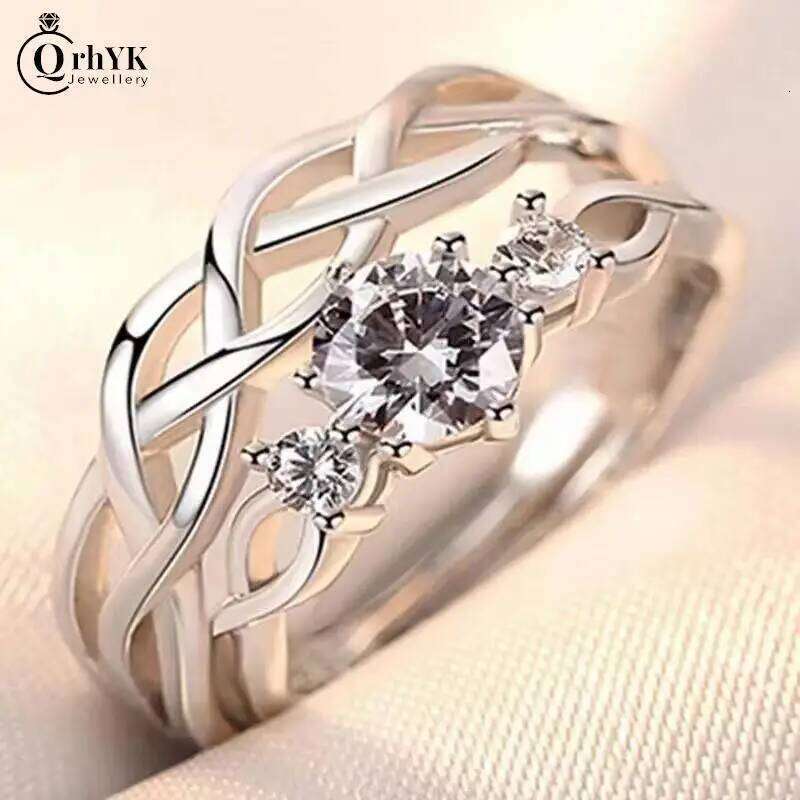 1Pair Couple Paired For Women Men Flower Crown Proposal Promise Adjustable Rings Wedding Anniversary Jewelry W260311-image-1097292150