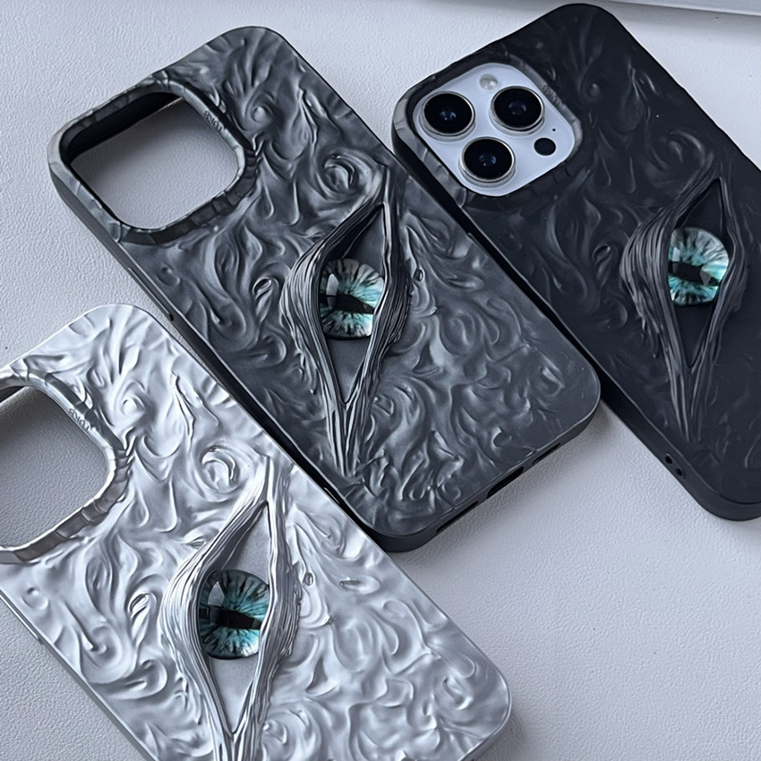 Devil'S Eye Phone Case For Iphone 17 16 15 14 13 Pro 12 11 Max Plus 16Pro 3D Wrinkled 17Promax Phone Case 16Promax Personalized 15Pro 15Prom