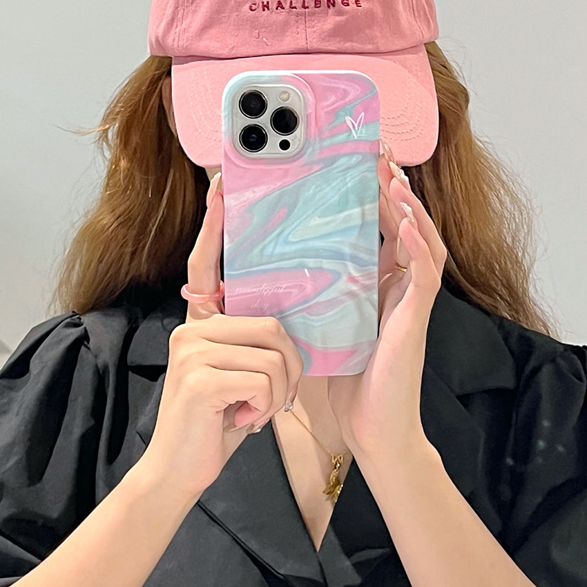 Pleated Textured Phone Case For Iphone 17 16 15 14 13 Pro 12 11 Max Plus 16Pro Ink Gradient 17Promax Phone Case 17Pro Personalized 15Pro 16Promax