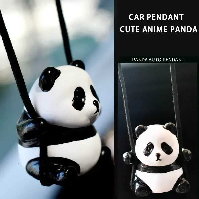 Auto Interior Pendant Cute Anime Panda Car Pendant Auto Rearview Mirror Pendant Hanging Ornaments Swinging Doll Car Decoraction K260313-image-1097393389