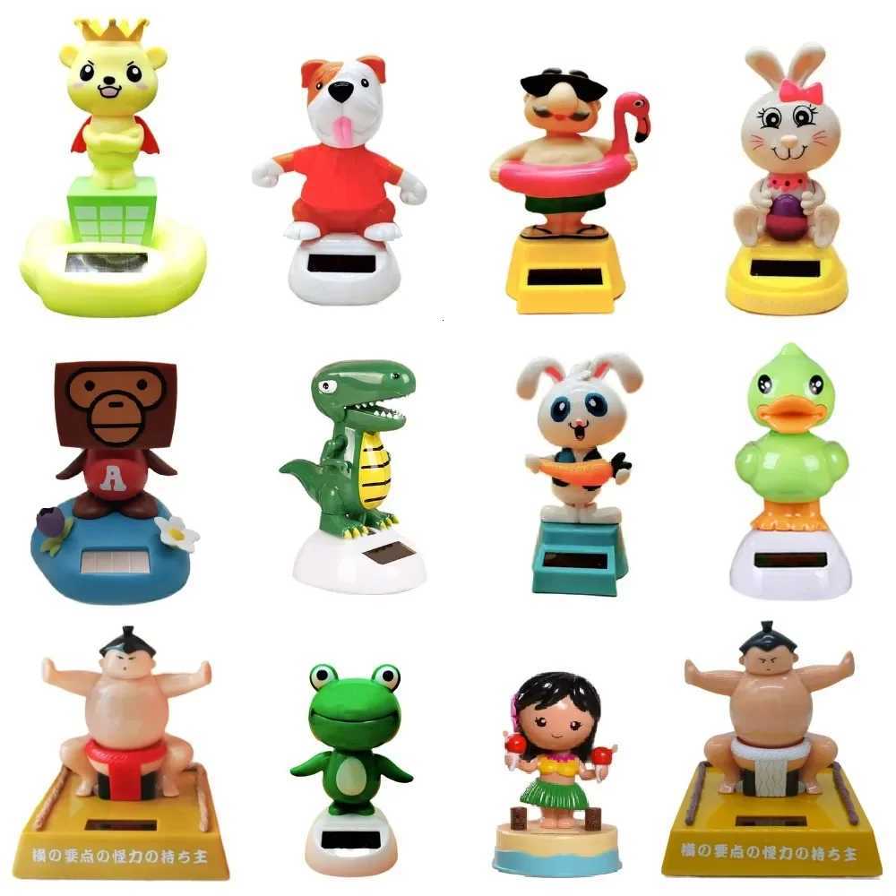 Hot Solar Energy Car Interior Ornaments Doll Figurine Sway Model Autotive Dashboard Decorate Childrens Gifts Toy New K260313-image-1097394499