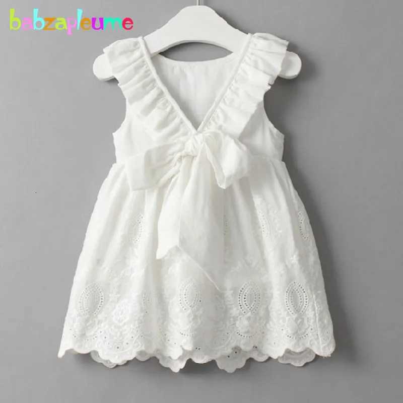 0-7Years/Summer Style Children Clothes Sleeveless Kids Clothing Casual White Baby Girl Backless Dresses Cute Infant Dress BC1005T260313-image-1097419917