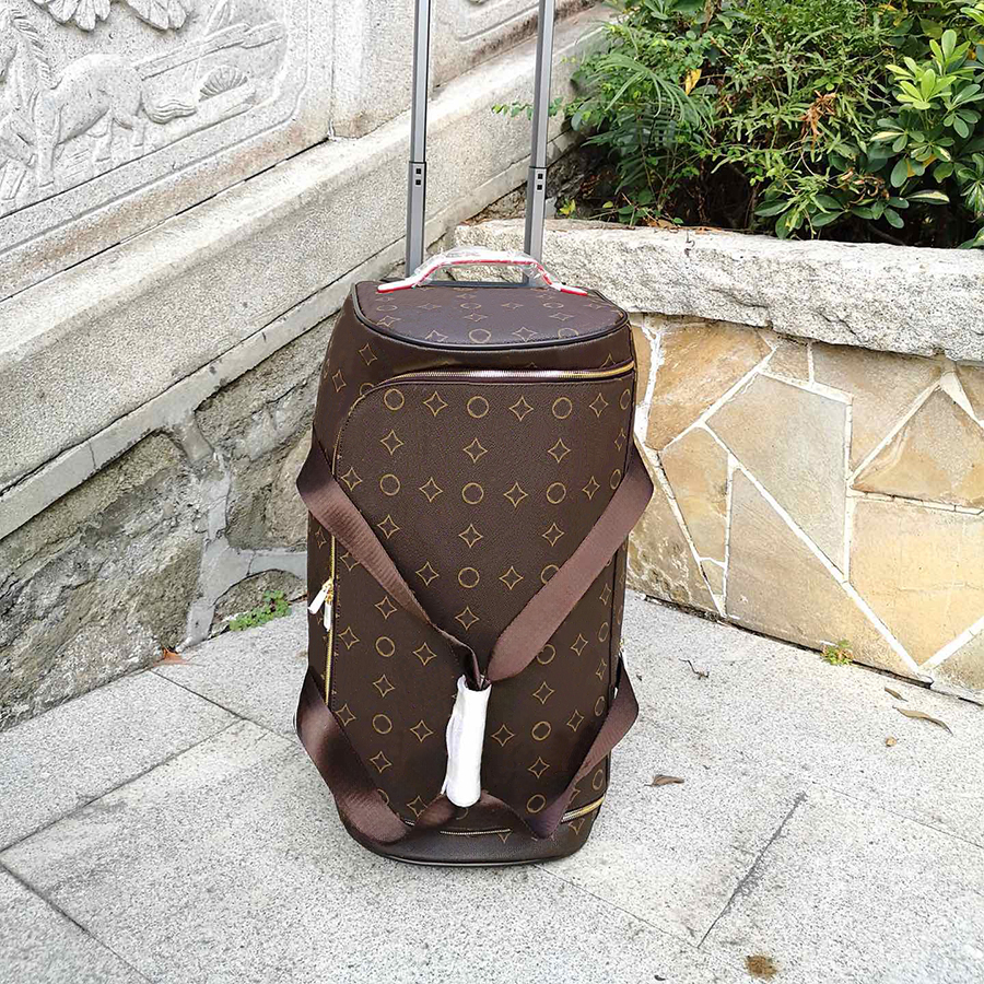 Tugboat Suitcase Designer Luggage Genuine Leather Suitcases Flower Design 2 wheels Luxury Boxes Trolley Case Travel Bag Unisex Boarding Case with