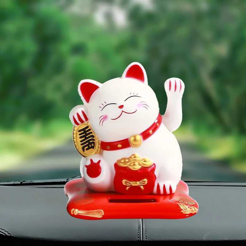 Solar Powered Autatic Waving Cat oning Fortune Cat Lucky Cat for Off Decor Car Ornament Birthday Gift He Decoration K260313-image-1097394130