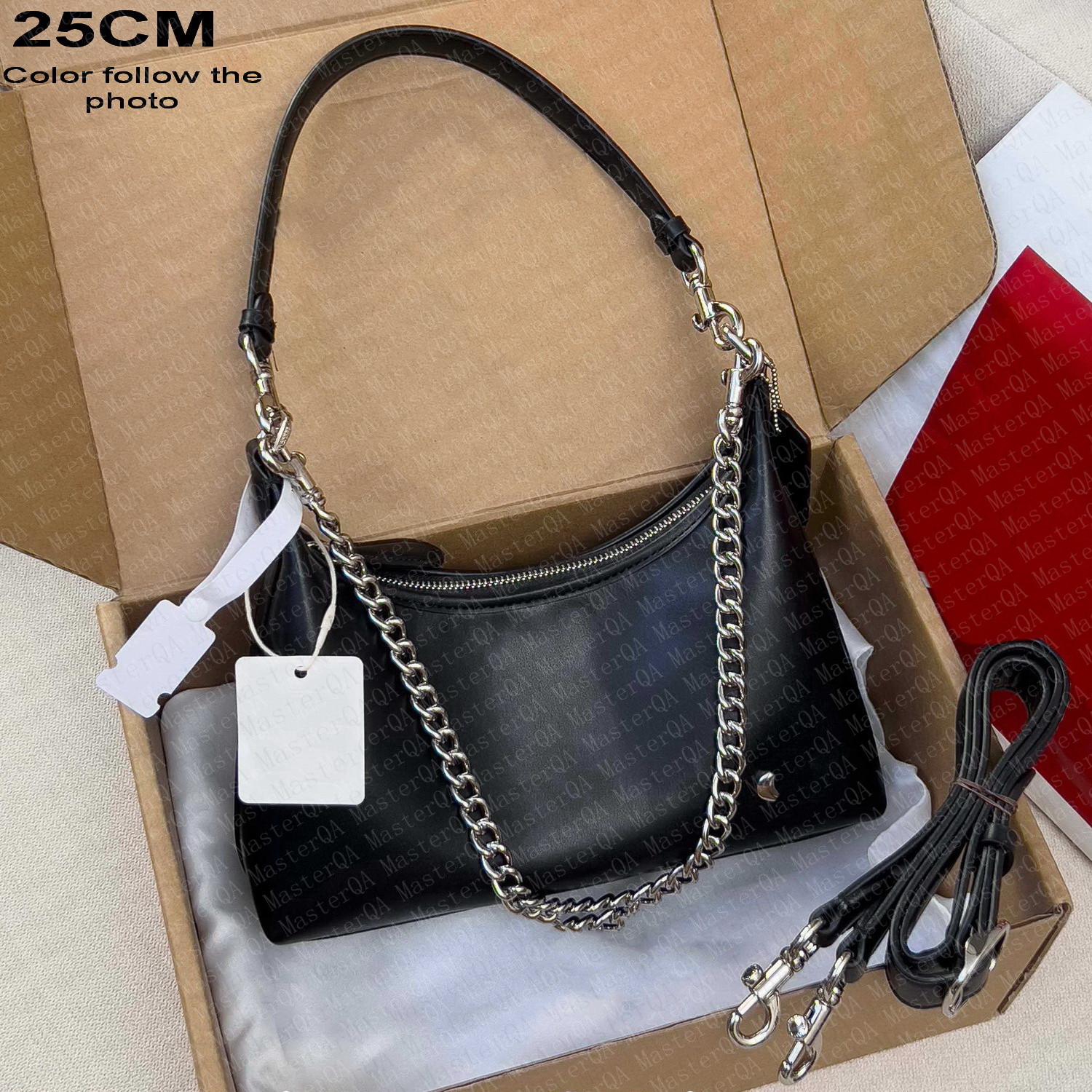Sac à bandoulière Juliet 25 30 Noir Hobo 2 HAMPTONS Sacs à bandoulière demi-lune Sac à main de créateur Sac à main en cuir fourre-tout sous les b
