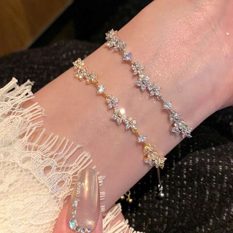 Women Jewelry Bracelets Charm Bracelets French Dreamy Garden Korean Sweet Date Ins Style Girly Decorative Women Bracelet
