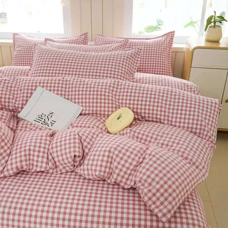 4 pièces de couette 100% coton, housses de couette super douces et respirantes, simples et doubles, sacs confortables extra larges H260312
