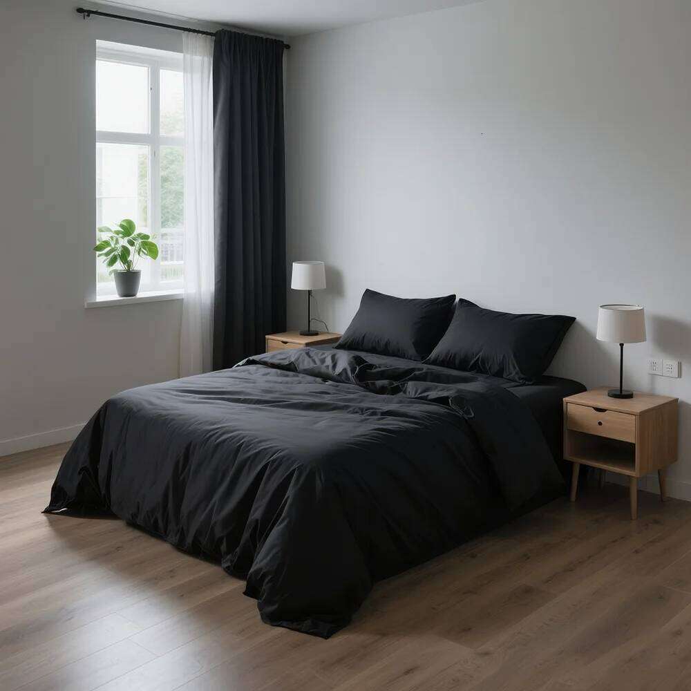 Soft Bedding Set, Duvet Cover Set Linens. Ultra-soft & microfiber.Twin,Queen,King.Black,White,Gray Bed set 140x200 240x220 H260312-image-1097373351