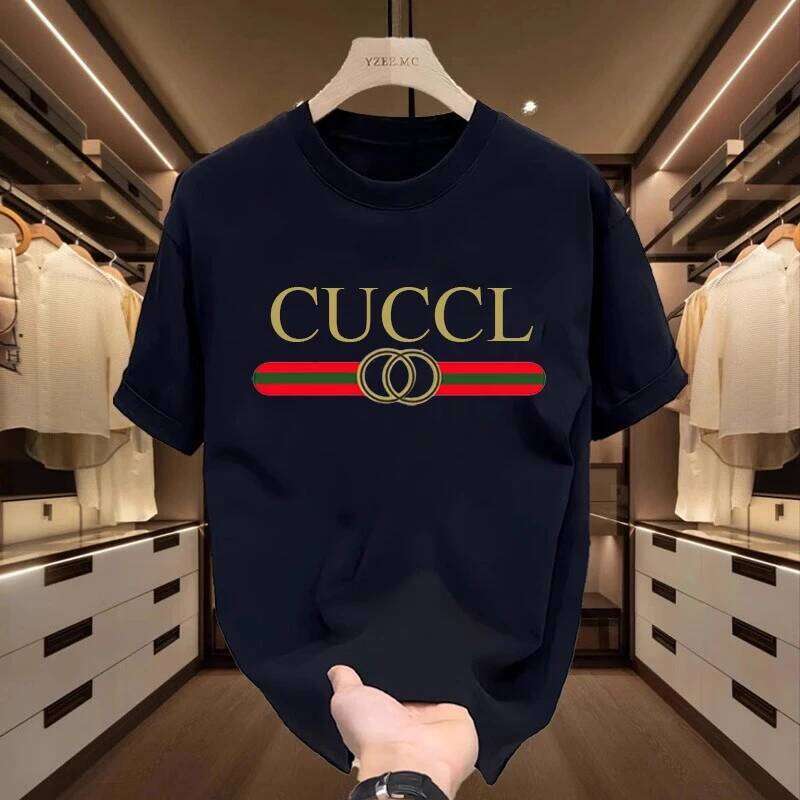 European and American Trend for Men 2026 New G Cotton Fashion Short-sleeved s T-shirt T260312