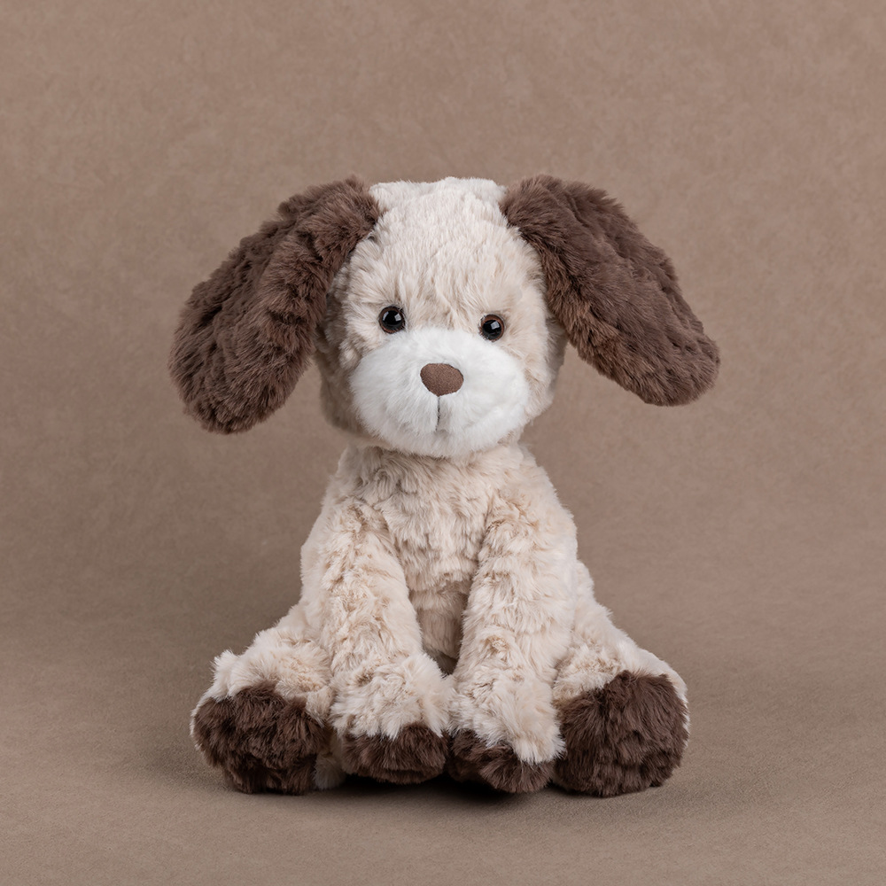 Beige Dog Plush Toy, Puppy Soothing Doll, Kids Companion Stuffed Animal, Gift for 520 Children's Day-image-1097401552