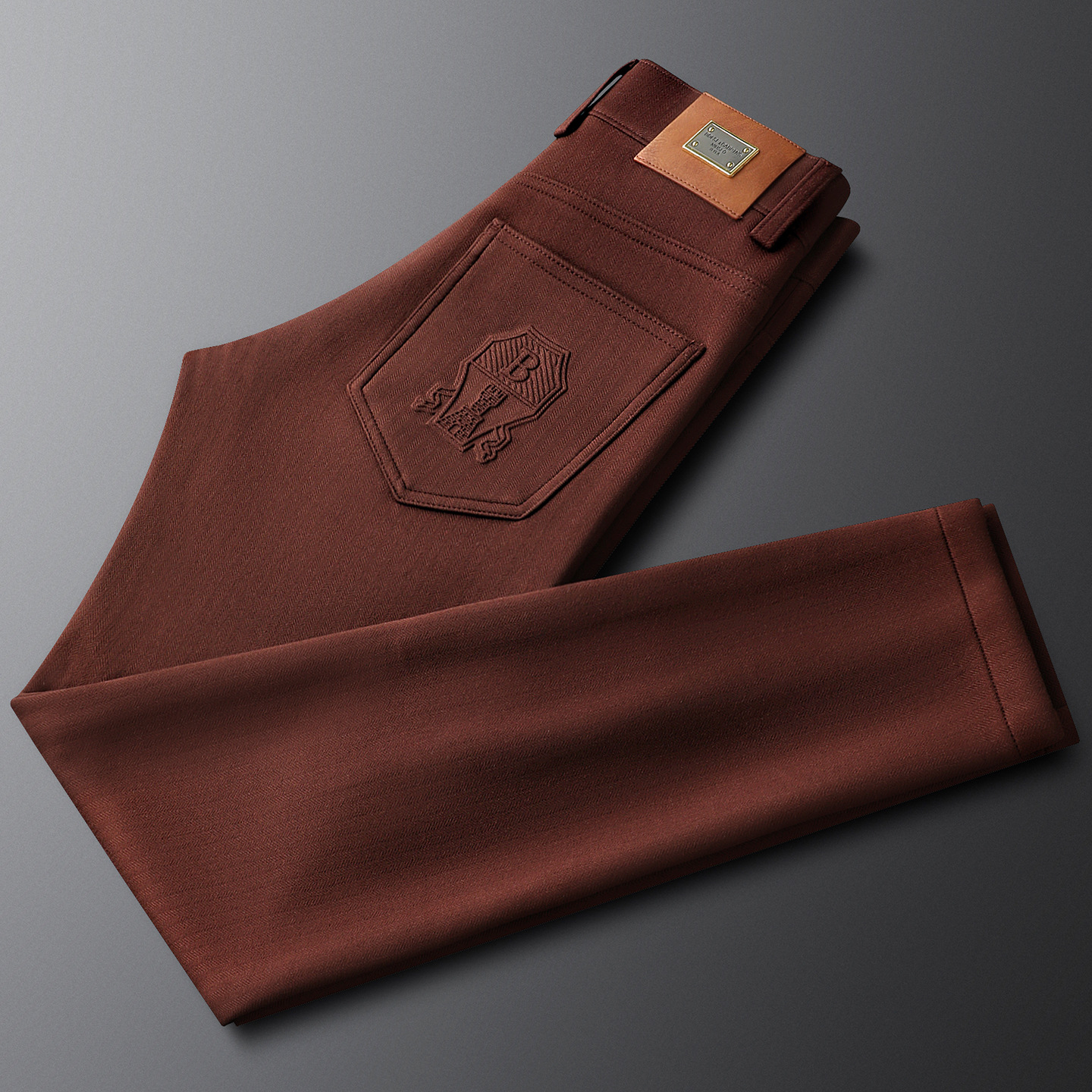 mens jeans italian casual straight simple pants