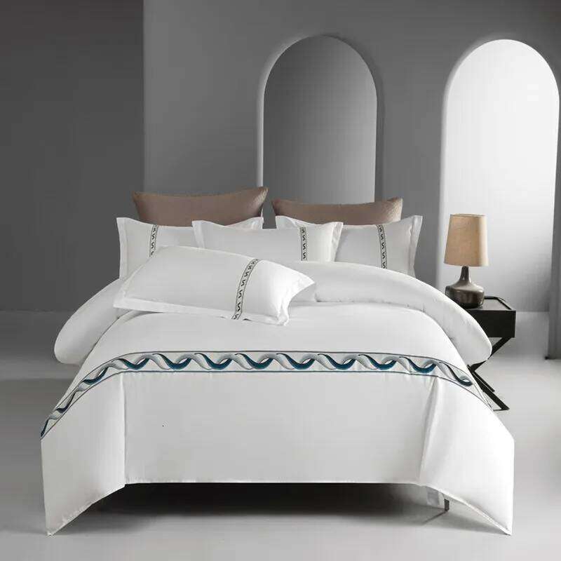 White Hotel Set Twin Double Queen King 3Pcs Microfiber Bedding Collection Soft Breathable Duvet Cover Pillowcases H260312-image-1097371649