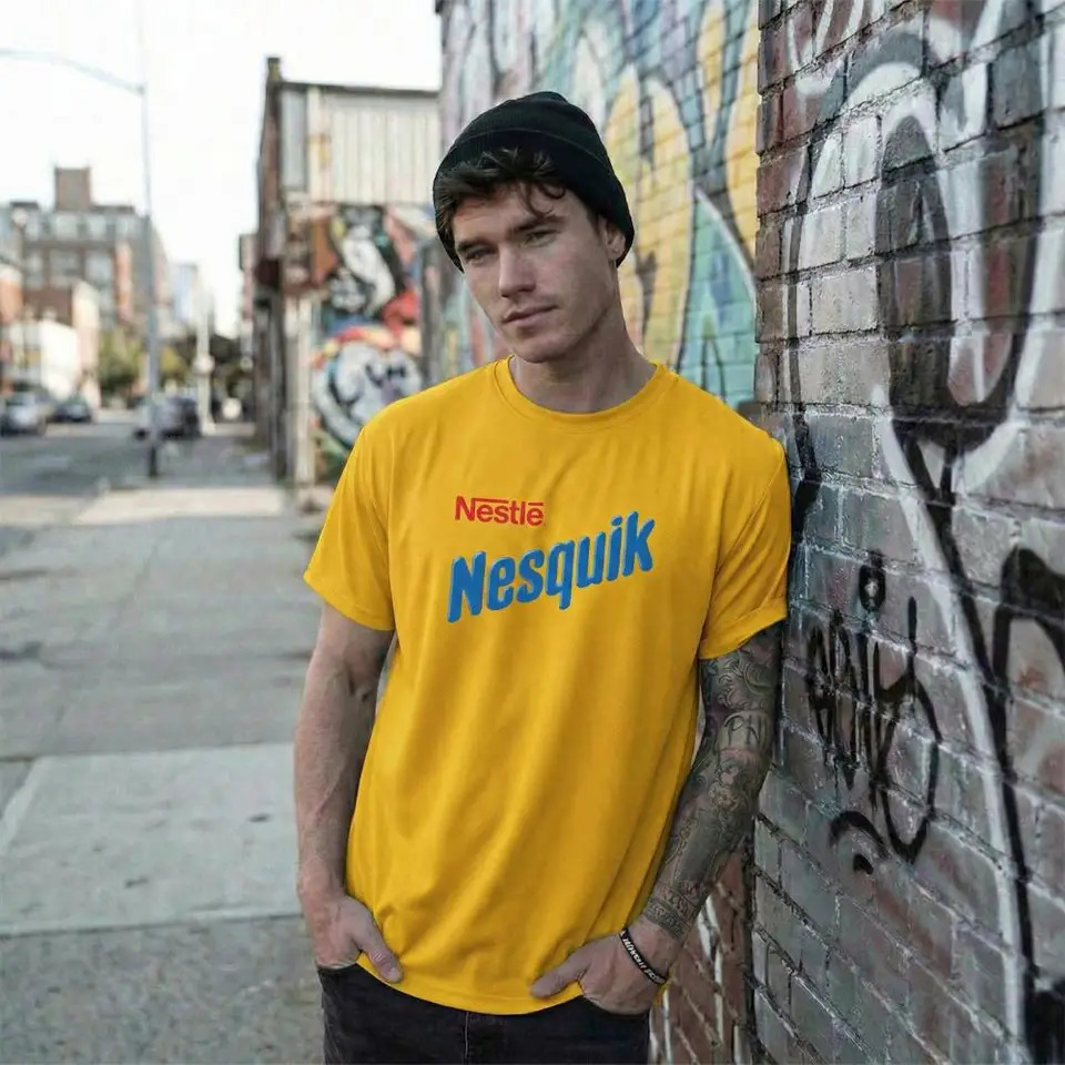 Chocolate Milk Print TShirt Summer Breathable QuickDrying Outdoor Sports Tee 2026 Selling Mens And Womens Tops 260302