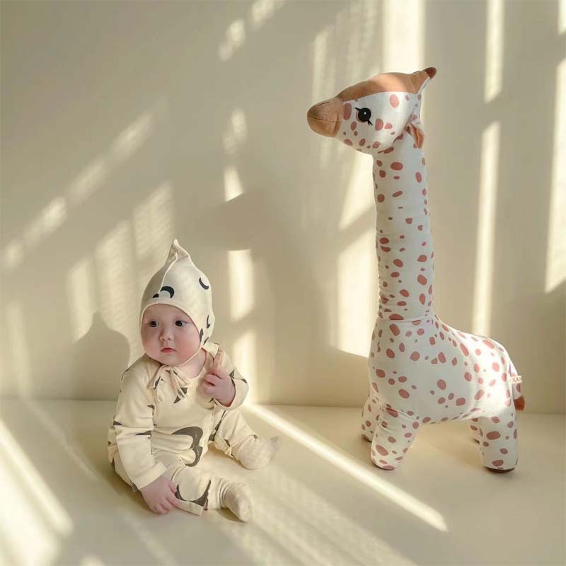 Cartoon Giraffe Plush Toy for Kids, Cute Animal Stuffed Doll, Infant Soothing Toy, Birthday Gift-image-1097404190