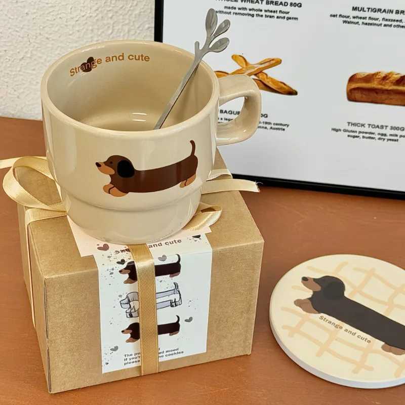 1/2Pcs Dachshunds Dog Coffee MugsCute Ceramic Cup with Handle for Juice Milk TeaHome Funny Water Mug for Lovers Friends Gifts C260313-image-1097498304