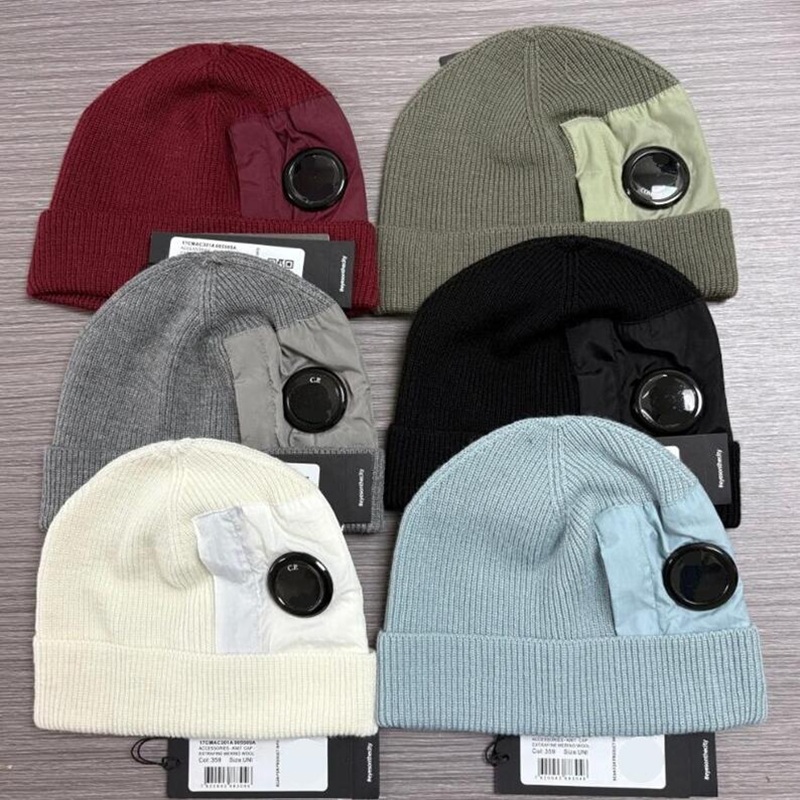 Extra fine merino wool utility hats casual men beanies outdoor knitted warm unisex skull caps size free