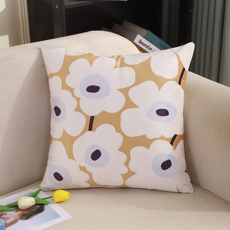 Velvet Pillow Cover, Abstract Printed Bedside Cushion, Office Back Pillow, Sofa Throw Pillow for Home Decor.CVKY01-image-1106595313