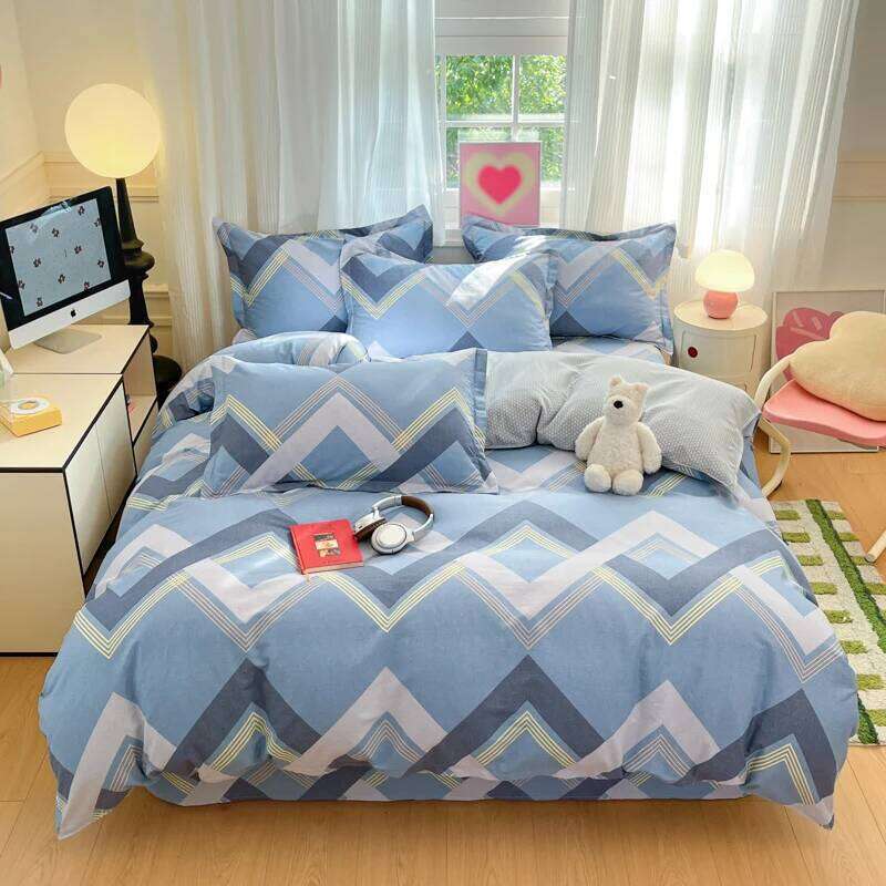 3pcs 100% Cotton Set Including 1pc Duvet Cover 2pcs Pillowcases Newly Printed Soft Comfortable and Breathable H260312-image-1097372596