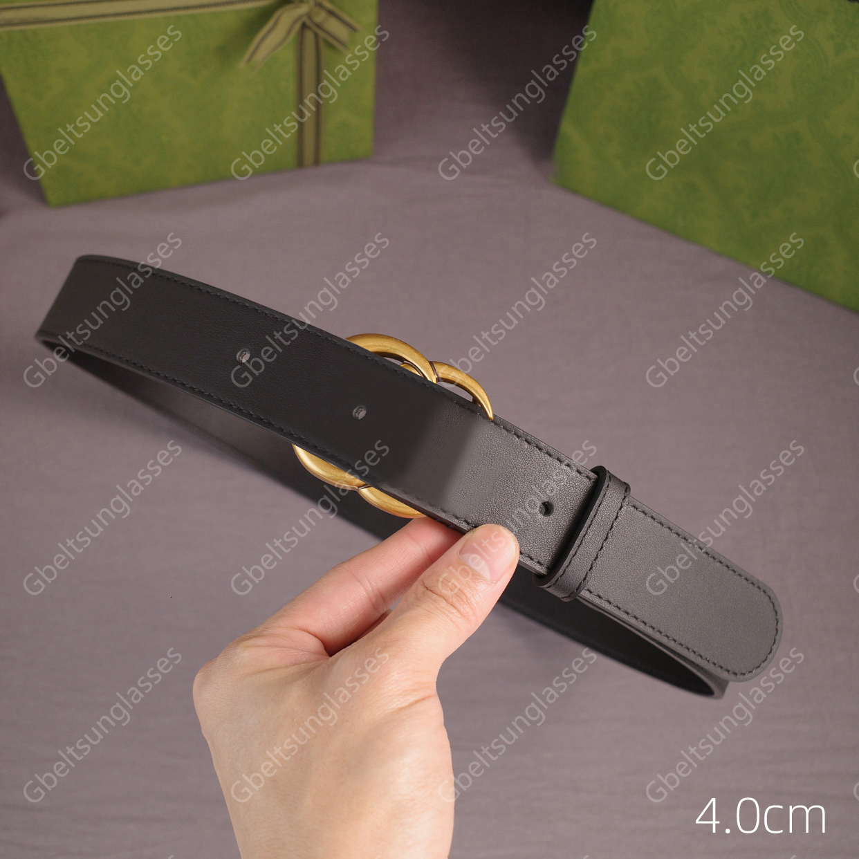 Ceintures de créateurs Femmes Hommes Véritable Cuir Bronze Boucle Standard Cinture Di Lusso Double Lettres Boucle Classique Mode 5 Couleurs 5 Lar