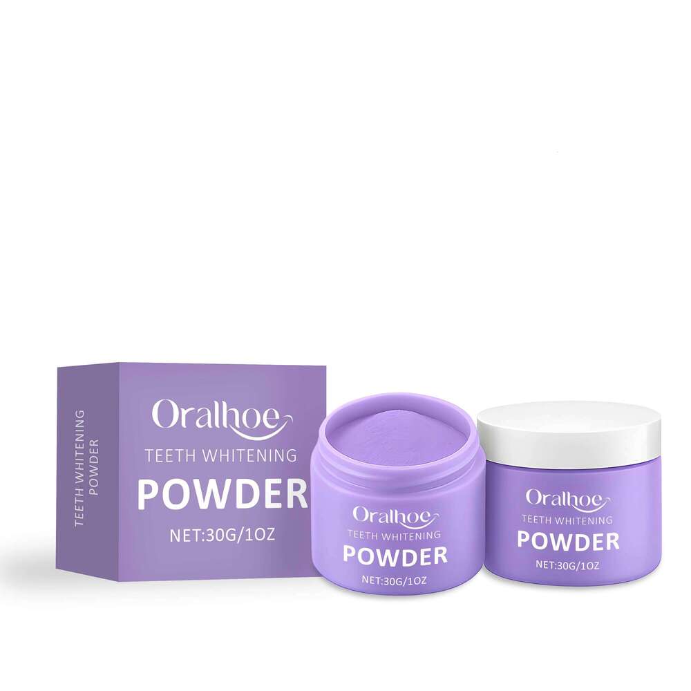 Oralhoe Purple Cleaning Tooth Delicate Powder Gentle Formula Cares for Teeth Cleans Stains and Odors S260313-image-1097532240