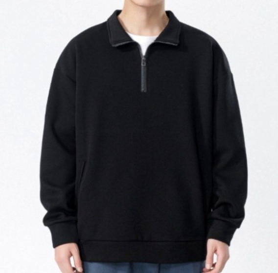 a14 sweat-shirt à col roulé pour hommes automne et hiver épaissi ample tendance solide
