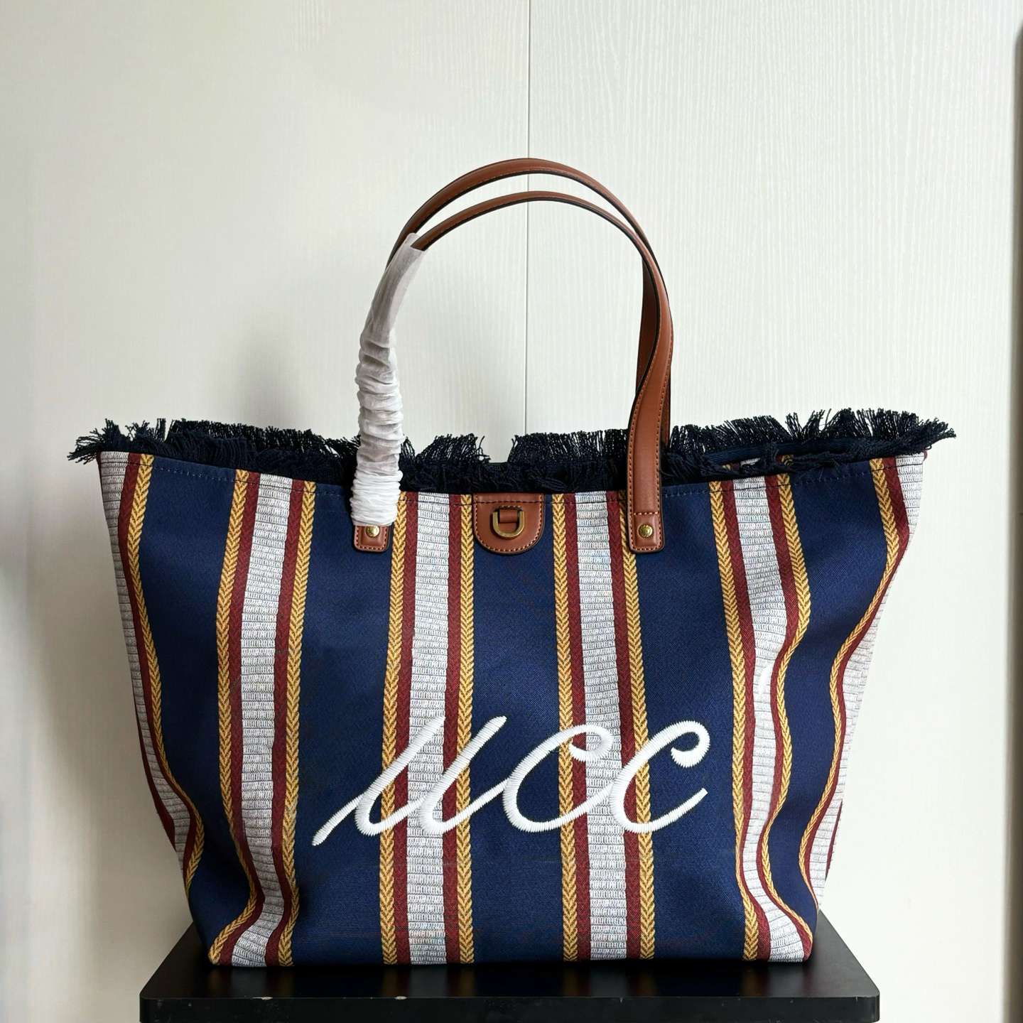 Women Casual Bags Vintage Canvas beach bag Designer tote bag Large Capacity Shopping Travel bag Cotton canvas tote bag Stylish Striped Handbag Desig