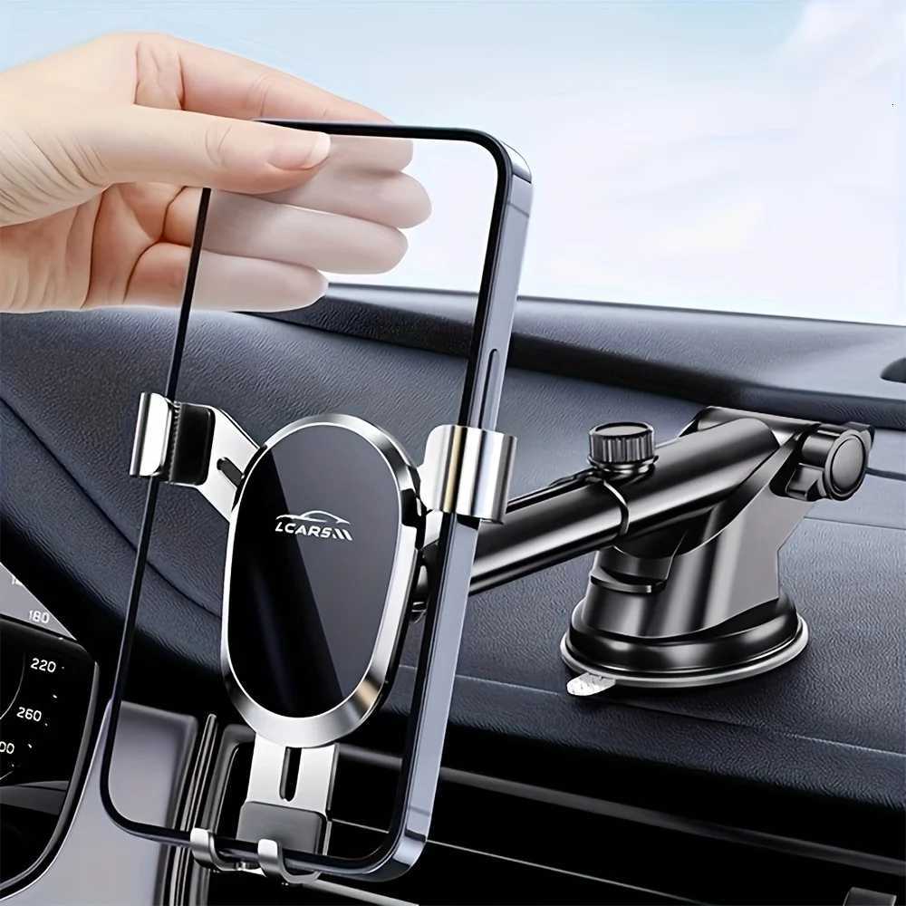 The New Suction Cup Type Car Mobile Phone Seat Clip Gravity Support Autatic Clamping Navigation Special Bracket K260313-image-1097517070