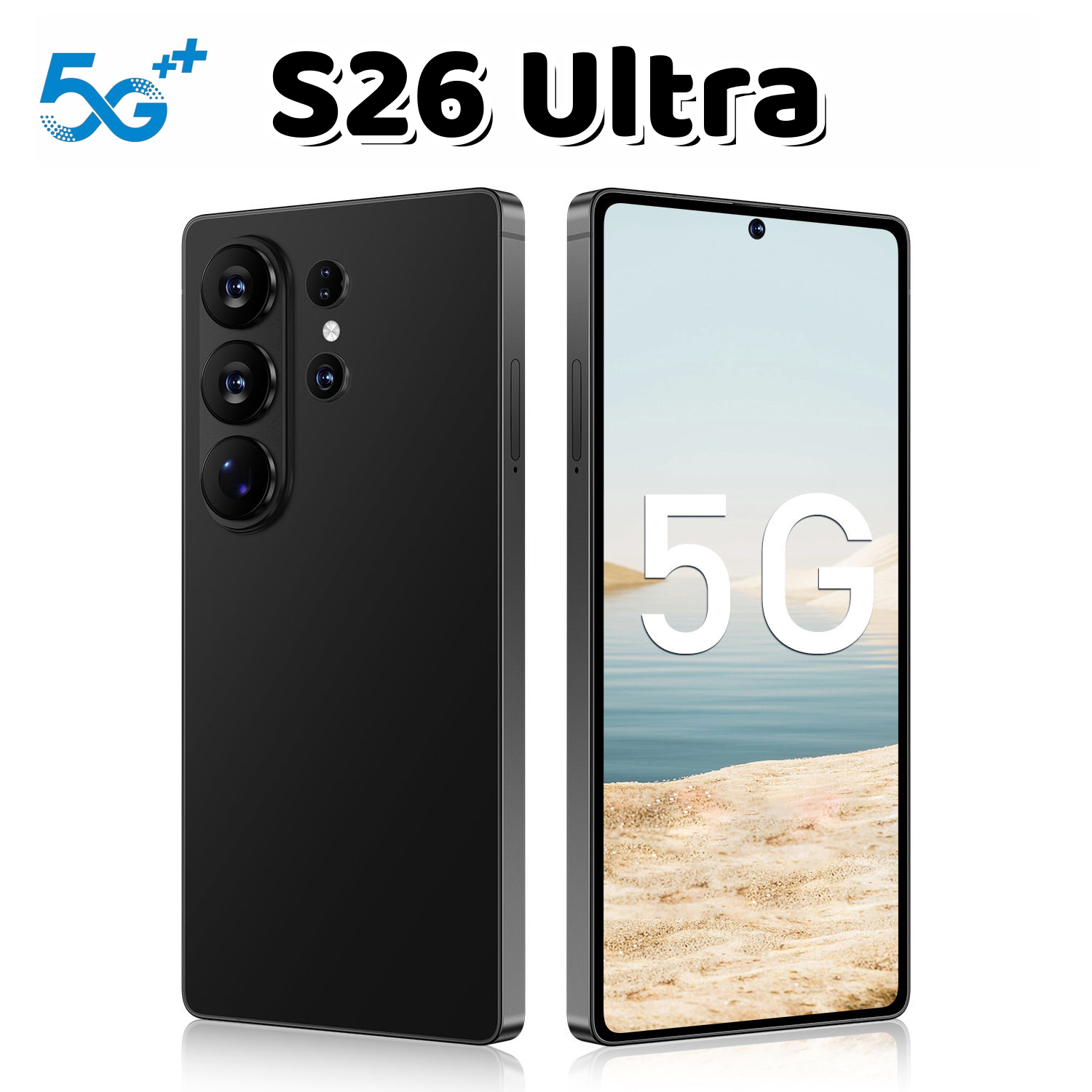 S26 Ultra Smartphone 6.9 inch Unlock 16GB+1TB/512GB Capacity 5G Octa-Core Full Touch Screen Face ID Front and Rear Cameras GPS HD Display Mobile-image-1105263931