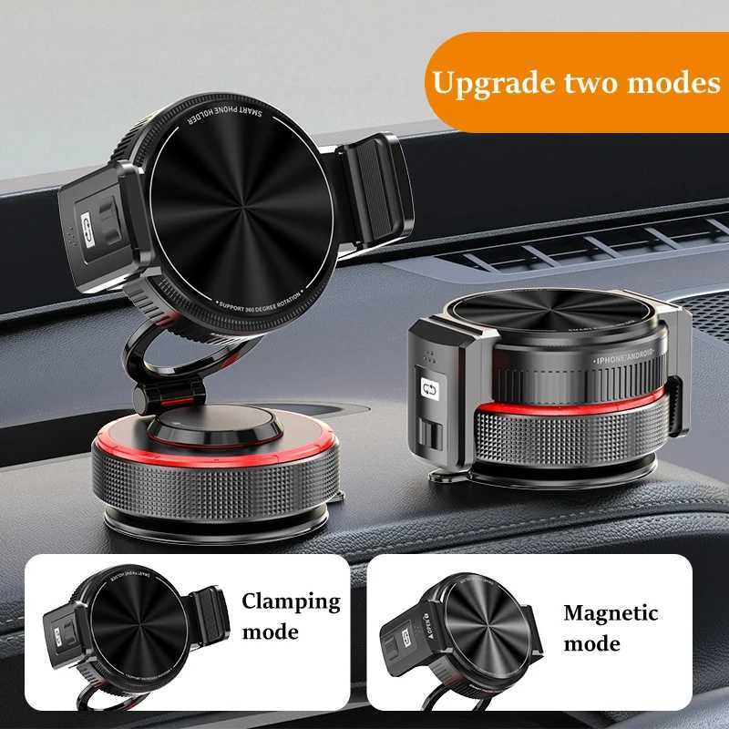 2-in-1 Upgrade Magnetic And Clip Phone HolderVacuum Suction Cup Foldable Adjustable Car Phone BracketUniversal Holder K260313-image-1097517445