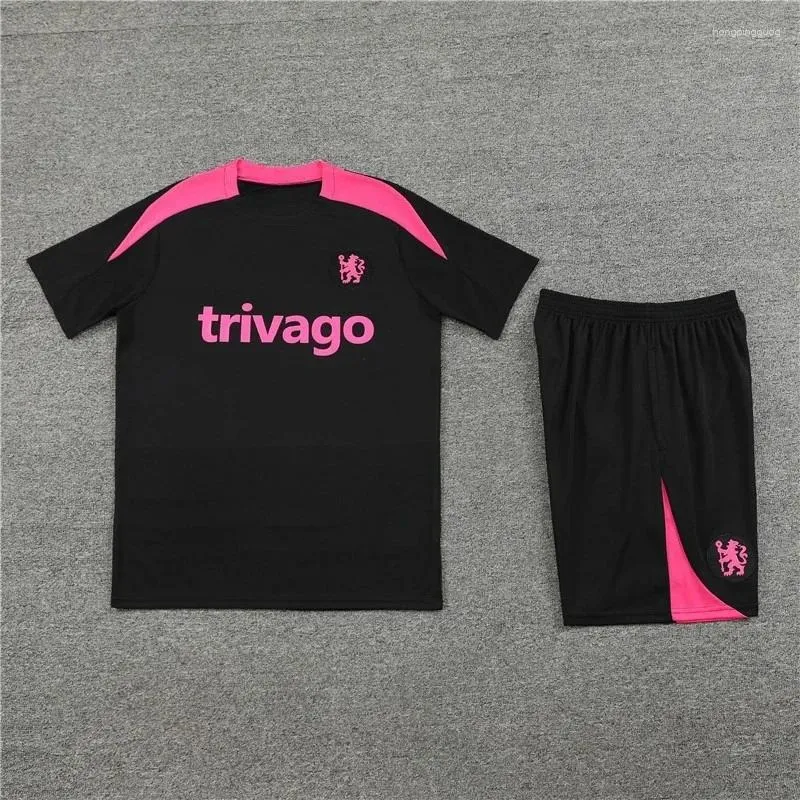Designer Men's trivago Tracksuits QR 3D Printed Training Fashion Shorts Set Summer And Women's Casual Sports Short Sleeve Crew Neck T-Shir