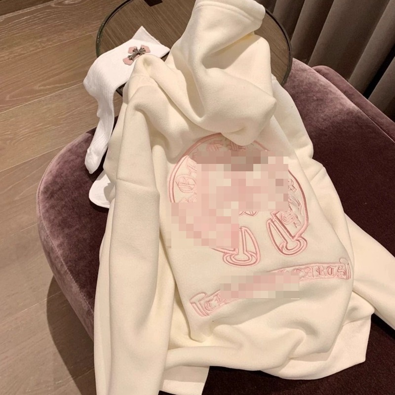 Thin American Retro Embroidered Hooded Sweater Women's Loose Design Jacket