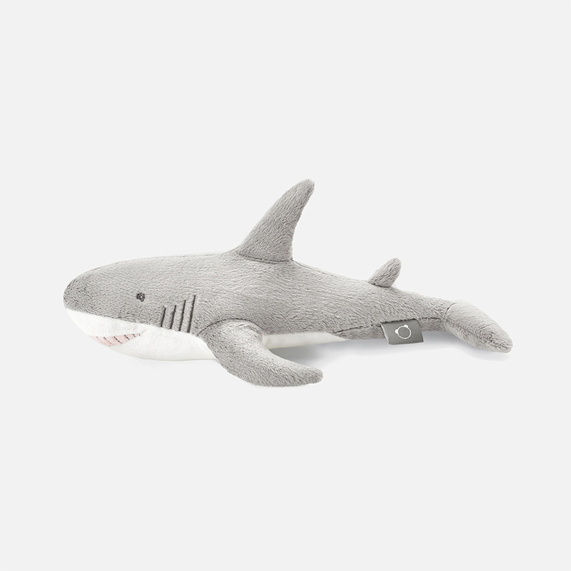 Overlord Shark Doll Grey Short Plush Toy Play Pillow Doll Ocean Animal Boy Children's Gift-image-1097536214