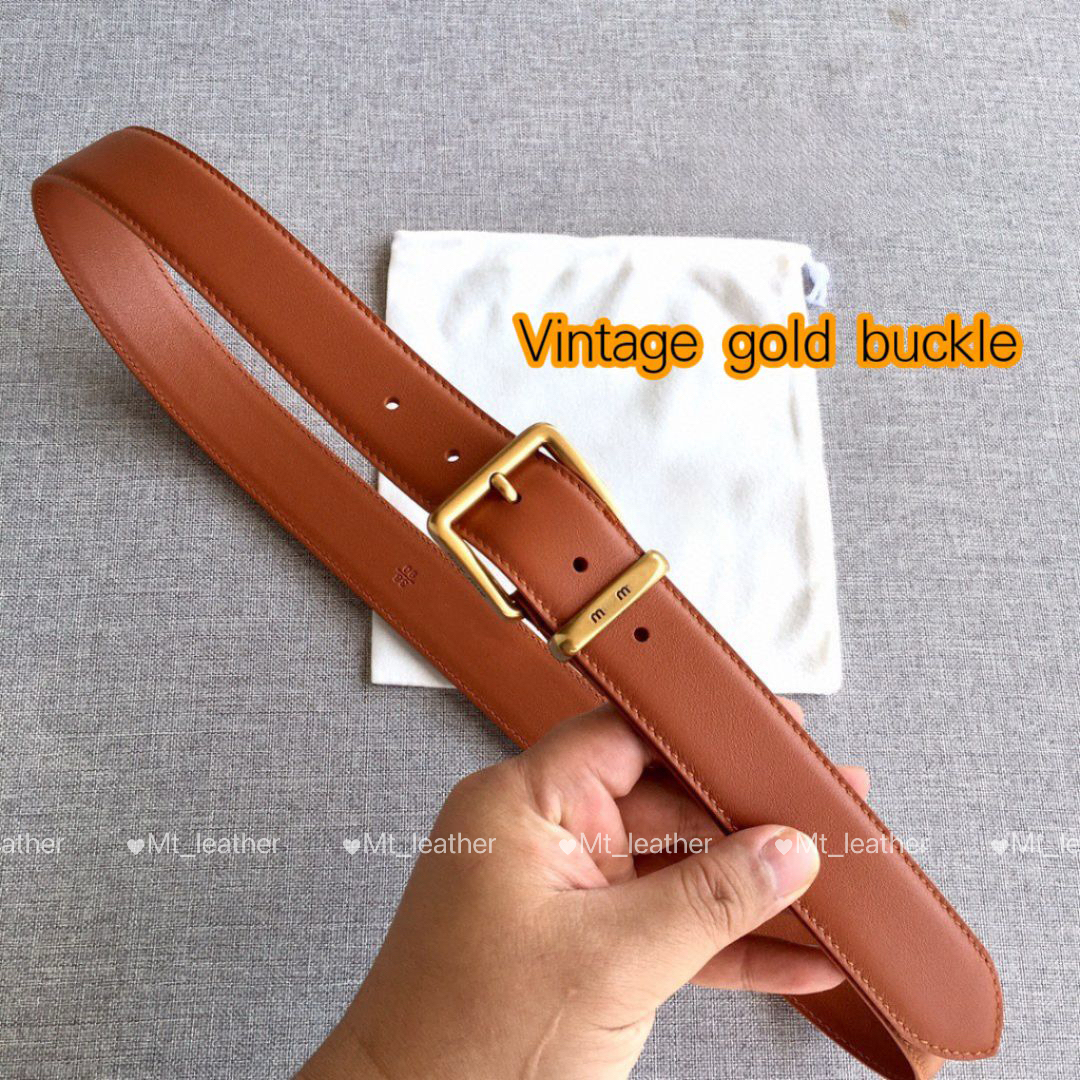 Women Designer Belt high quality Men Belt genuine leather belt width 3.5cm Retro Gold Bright Silver buckle classic buckle waistband with gift box wo