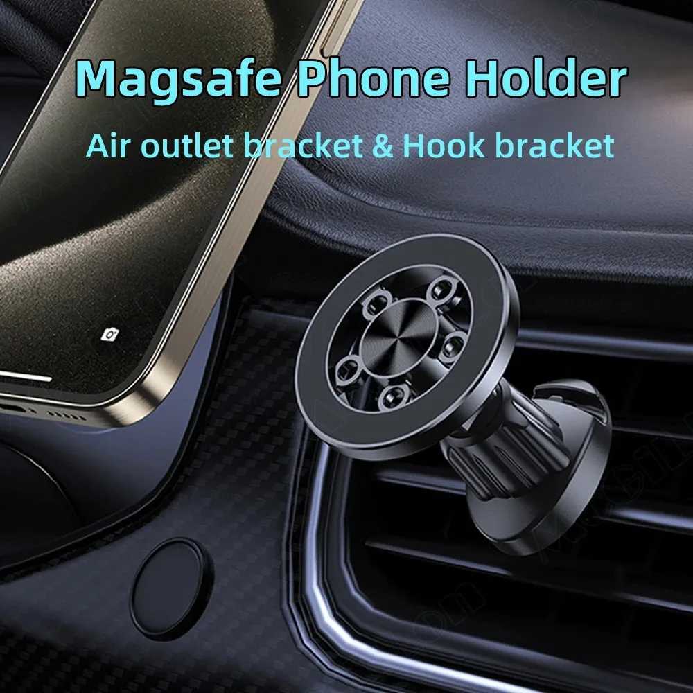 Car Phone Holder MagSafe Auto Mount Air Vent Magnetic Phone Bracket Car Hands 360 Adjustable Phones Holder K260313-image-1097516991